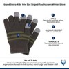 Grand Sierra Kids' One Size Striped Touchscreen Winter Glove - 3 of 3