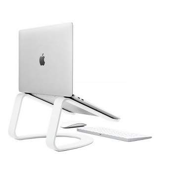 Twelve South Curve for MacBooks and Laptops Ergonomic desktop cooling stand for home or office, white