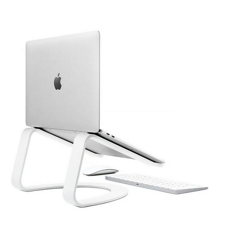 Twelve South Curve for MacBooks and Laptops Ergonomic desktop cooling stand for home or office, white, 1 of 4