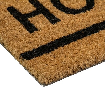 Natural Coir Outdoor Rectangular Inspirational Doormat 16" x 48"