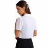Anna-Kaci Women's Short Sleeve Cropped Bolero Jacket with Single Button Front and Peter Pan Collar - 4 of 4