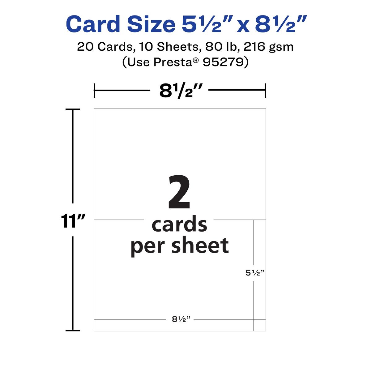 Avery Printable Matte White Cards, 5.5" x 8.5" Rectangle - thumbnail 10