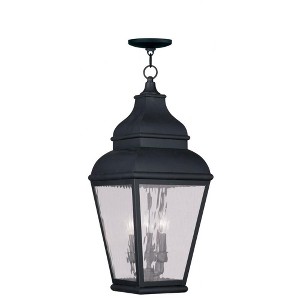 Livex Lighting Exeter 3 - Light Pendant in  Black - 1 of 2