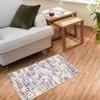 COZONY Chenille Carpet Mat Rug, Modern Striped Washable Non-Slip Area Rug for Living Room Bedroom Dining Room - 3 of 4