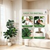 Garvee 4/5/6/7FT Fiddle Leaf Fig Tree Artificial with Leaves - Realistic Faux Ficus Lyrata Trees in Grey Planter Pot, Indoor Fake Floor Plants - 2 of 4