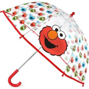 ABG Accessories Boys Clear Umbrella - Sesame Street Kids Umbrella Elmo Rain Wear For Ages 3-10 - 1 of 4