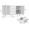 Buffet Cabinet with Storage, 55‘’ Kitchen Sideboard Cabinet - 2 of 4