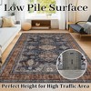 coucheta Rugs for Living Room, Non Slip Washable Rug, Vintage Rugs Ultra-Thin Floor Mat, Retro Medallion Non-Shedding Carpet - 4 of 4