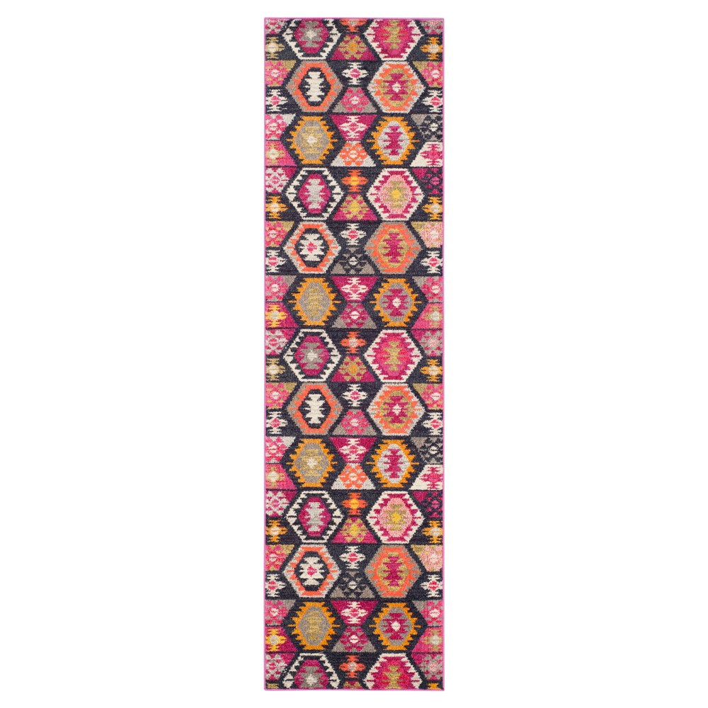 2'2inx8' Runner Eloise Pink/Multi - Safavieh