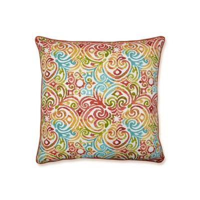 25" Corinthian Outdoor Floor Pillow - Pillow Perfect