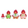 Li'l Woodzeez Miniature Animal Figurine Set - Tailfeather Cardinal Family - image 3 of 4
