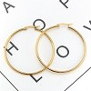 14K Gold Extra Large Hoop Earring with French Lock Closure (60mm) - 2 of 4