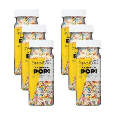 Supernatural Rainbow Pop Sprinkles - Case of 6/3 oz
