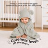 KeaBabies 2pk Snuggle Baby Towels with Hood for Newborn Girls, Boys, Toddlers, Soft & Absorbent Hooded Baby Bath Towels - 2 of 4