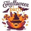 Halloween Party Candy and Classic Icons White Apron - 2 of 2