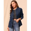 INSPIRE CHIC Women's Drawstring Waist Flap Pockets Lightweight Utility Jacket - 2 of 4