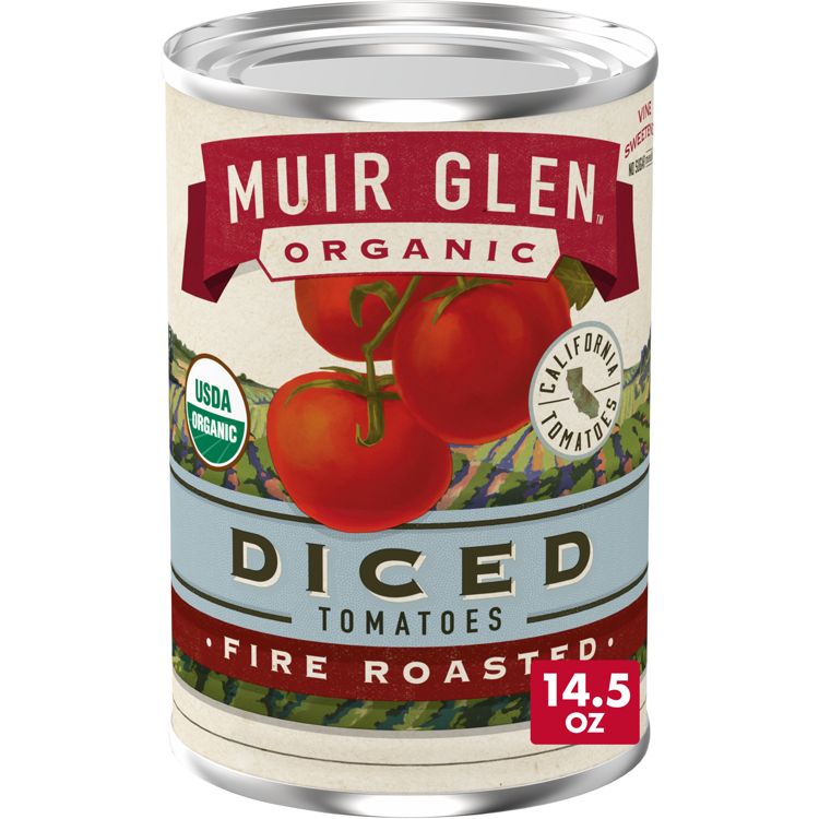 Muir Glen Organic Fire Roasted Diced Tomatoes, 1 of 9