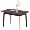 47.2" Rectangle Dining Table for 4, Mid-Century Kitchen Table with Rubber Wood Legs for Dining Room - 4 of 4