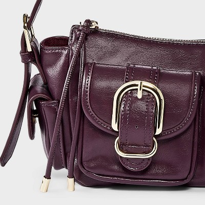 Сумки Universal Thread Cargo Buckle Pocket Shoulder - Universal Thread™ Dark Red — фото 5