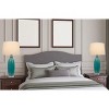 Cal Lighting BO-3085TB-2 150W 3 Way Cullman Glass Table Lamp with Crystal Base and Hardback Taper Drum Fabric Shade (Sold As Pairs) - 4 of 4