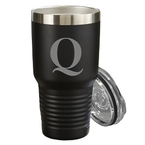 Personalization Mall Vacuum Insulated Stainless Steel Tumbler, Black, 30 oz. - 1 of 1