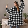 PAVILIA Faux Shearling Wearable Blanket Hoodie, Cozy Oversized Hooded Sweatshirt Adults, Warm Fleece Big Pocket - 3 of 4