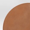 15 Round Pebble Faux Leather Charger - Threshold™ : Target