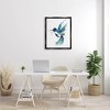 Stupell Industries Modern Blue Hummingbird Flying Framed Floater Canvas Wall Art - 2 of 4