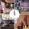 Yescom 2 Pack 8 Ft Sectional Indoor Flag Pole Kit Base Ball Aluminum 3x5 Ft US Flag Gold - 3 of 4