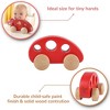 Hape: Mini Van - Red Wooden Toy Car, 10mo+ - 3 of 4