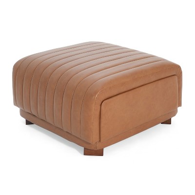 Christopher Knight Home Carla Vintage Channel Tufted Upholstered Storage Ottoman with 2 Drawers