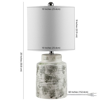 Branko 13'' Modern White Textured Ceramic Arc Table Lamp