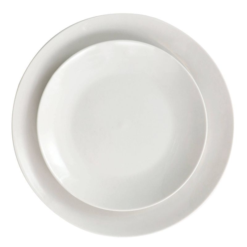 16pc Camellia Porcelain Double Bowl Dinnerware Set - Elama, 4 of 9