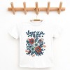 The Juniper Shop Distressed Land Of The Free Flowers Youth Short Sleeve Tee - 3 of 4