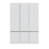 Minimalist 6 Doors Wooden Armoire Closet With Shelves,Wood Armoires And Wardrobes,Armoire Wardrobe,Wardrobe Closet -Maison Boucle - 4 of 4