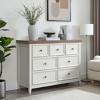 NicBex Farmhouse Drawer Dresser,Modern Tall/Double Dressers with Round Handles,Chest of Drawers for Bedroom,Living Room,Dining Room,Hallway - 2 of 4