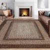 Grey/Blue Washable Runner Rug, Non-Slip Modern Hallway Carpet, Stain Resistant Low Pile Mat for Living Room, Bedroom, Kitchen - 4 of 4