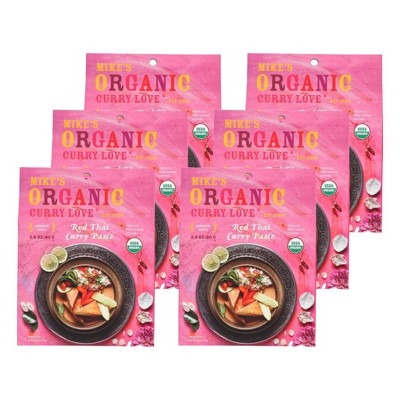 Mike's Organic Curry Love Red Thai Curry Paste - Case of 6/2.8 oz