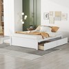 VASIP Espresso Full Size Bed Frame with Twin Trundle & 2 Storage Drawers -Space-Saving Design for Bedroom - 2 of 4