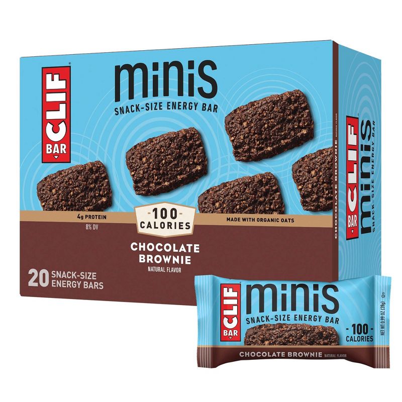 CLIF Bar Chocolate Brownie Energy Bar Minis - 19.8oz/20ct, 3 of 11