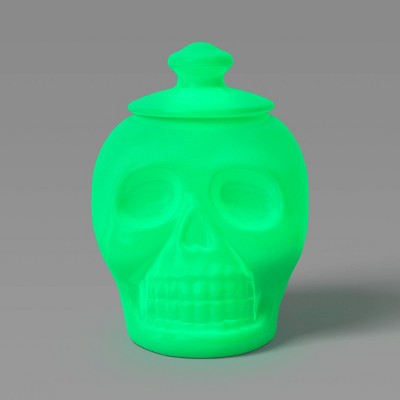Ghoulish Blacklight Glow Skull Decorative Jar - Hyde and EEK! Boutique™