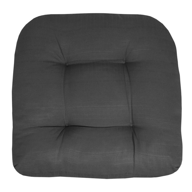 Patio Cushions Outdoor Chair Pads Thick Fiber Fill Tufted 19" x 19" Seat Cover by Sweet Home Collection™, 3 of 6