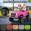 Costway 24V 2 Seater Ride on Car for Kids Licensed Toyota LC250 Ride on Truck with Remote Black/Gray/Navy/Pink/Red - 2 of 4