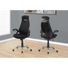 Monarch Specialties Office Chair Adjustable Height Swivel Ergonomic Armrests Computer Desk Work Metal Mesh Black Chrome Contemporary Modern - 2 of 4