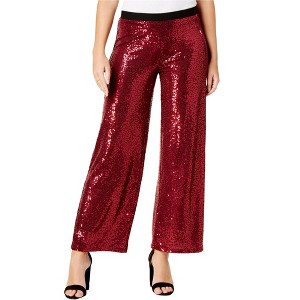 Kensie Womens Sequined Casual Wide Leg Pants - 1 of 1