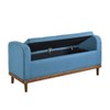 NicBex Modern 50" Storage Bench Wood Accent Stools with Button Tufted for Bedroom and Entryway - 4 of 4