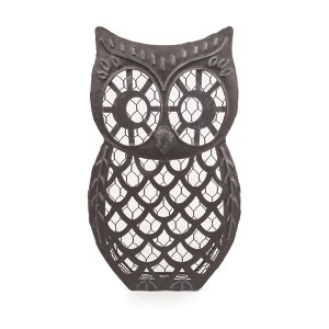 Twine Wise Owl Cork Holder, Decorative Wine Cork Storage and Decor, Set of 1, Metal with Rustic Bronze Finish Owl Cork Display - 1 of 4