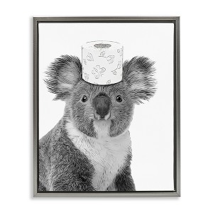 Stupell Industries Koala & Toilet Paper Bathroom, 31" x 25" - 1 of 4