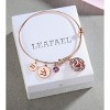 Leafael Superstar Zodiac Adjustable Bangle Bracelet with Premium Crystals Horoscope Constellation, 14K Rose Gold Plated, 7" Diameter - 2 of 4
