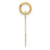 Black Bow Jewelry 14k Yellow Gold, Madison Collection, Medium Script Initial Pendant A-W - 2 of 4